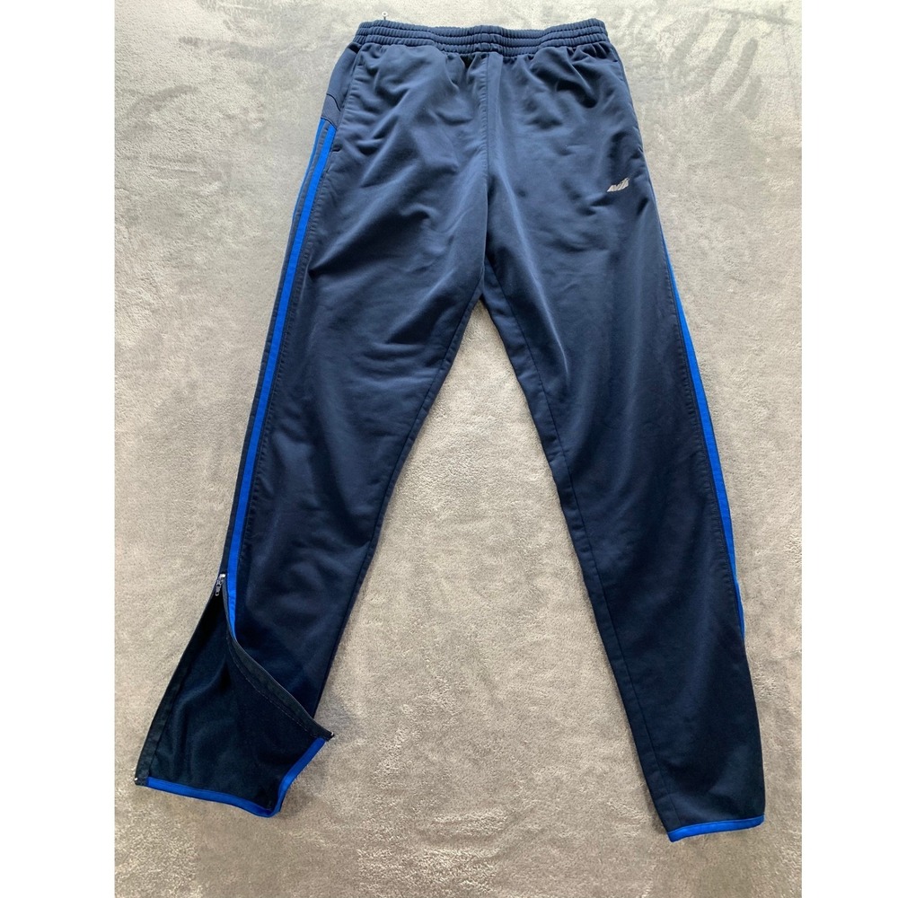 Avia Track Pants Athletic Warm Up Blue Ankle Zip Mens Medium